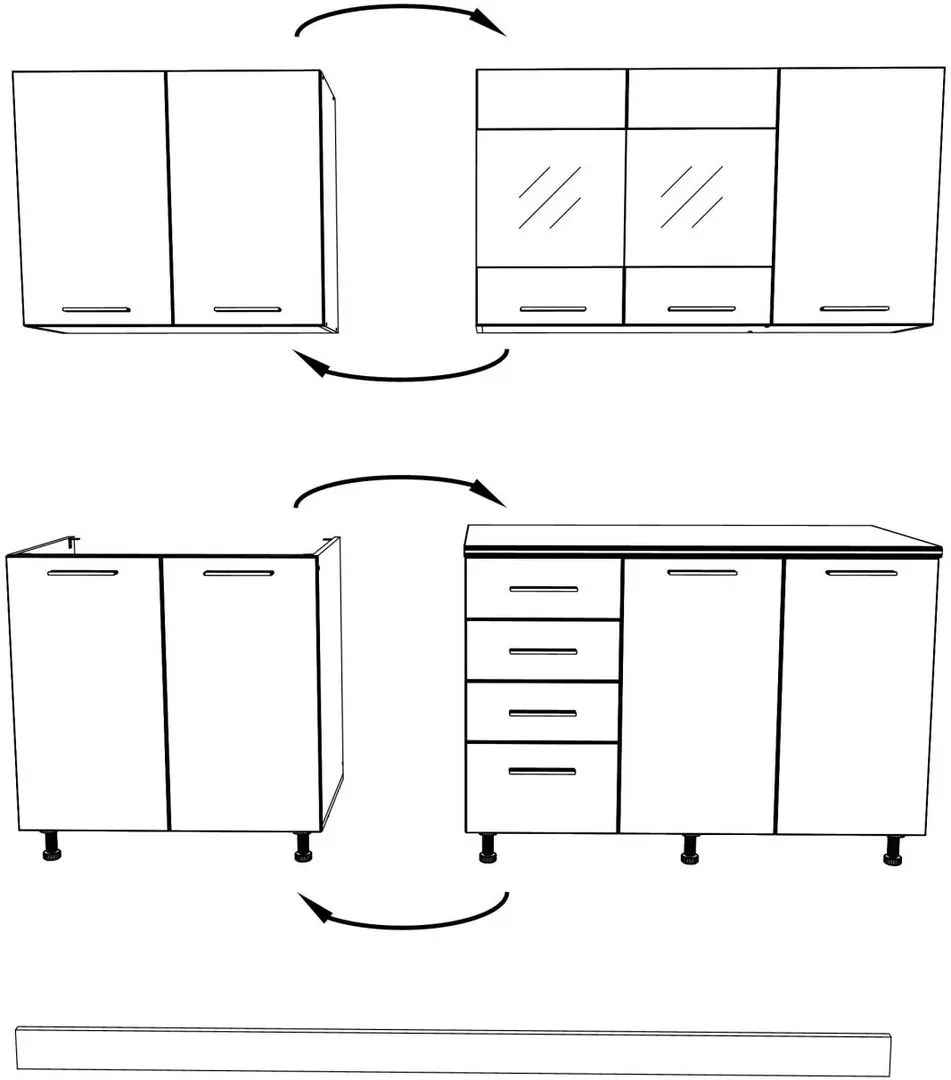 Bucatarie Haaus Riga 2.0m (White/Red)