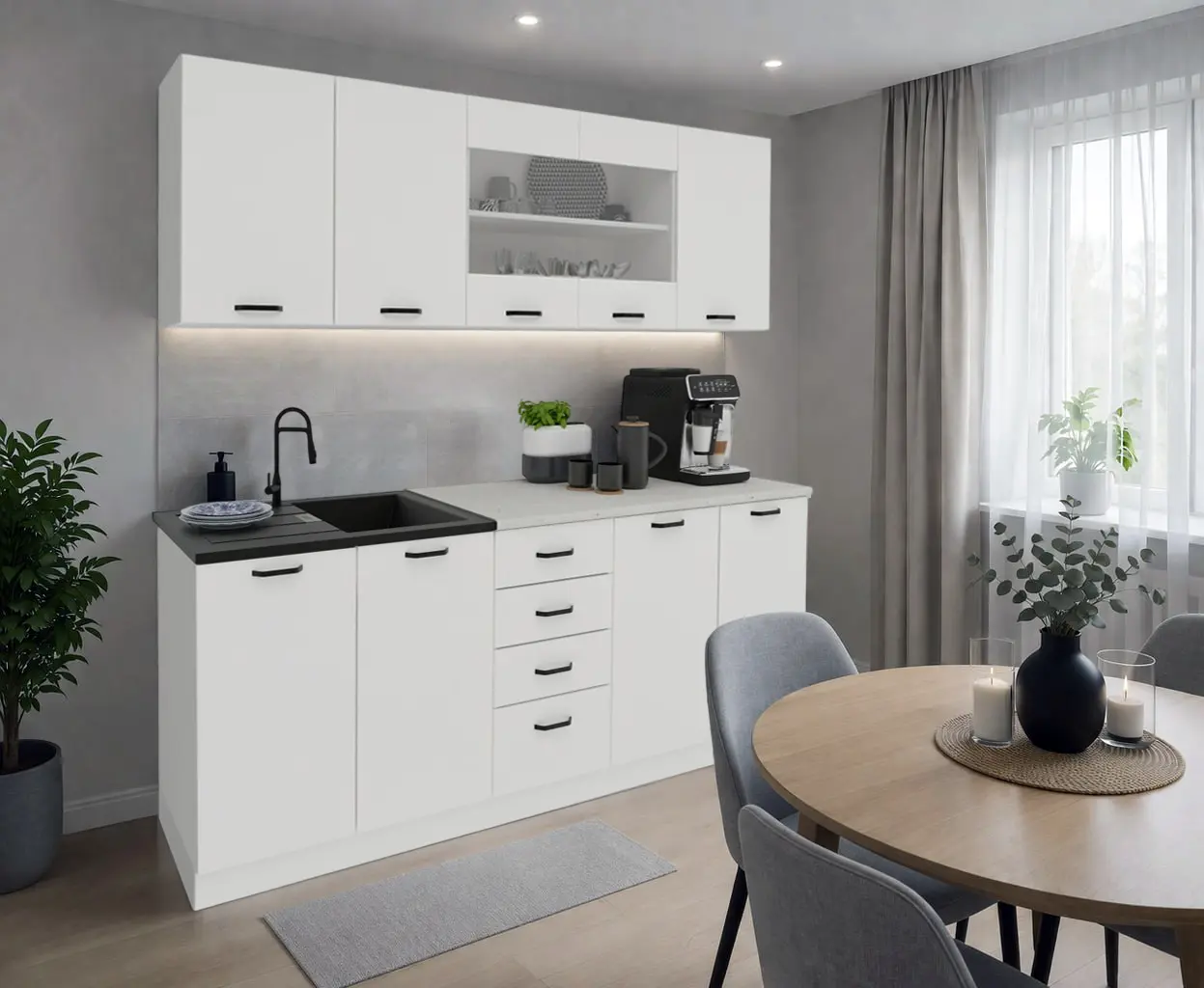 Bucatarie Haaus Riga 2.0m (White)