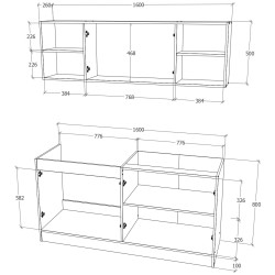 Bucatarie Haaus Sena 1.6m (White) Thumb