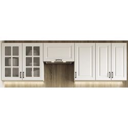 Bucatarie Halmar Elizabeth 2.4m (White/White Matt) Thumb