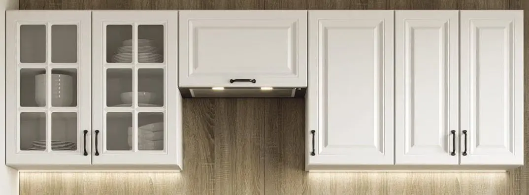 Bucatarie Halmar Elizabeth 2.4m (White/White Matt)