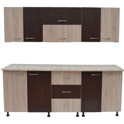 Кухня Ideal Mobila Alexandra 1.8м (Wenge/Sonoma Oak/White) Thumb