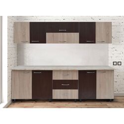 Кухня Ideal Mobila Alexandra 1.8м (Wenge/Sonoma Oak/White)