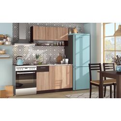 Bucatarie Ideal Mobila Carla 1.2m (Sonoma Oak/Wenge) Thumb