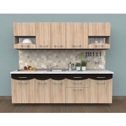 Кухня Ideal Mobila Diana 2.6м (Wenge/Sonoma Oak)