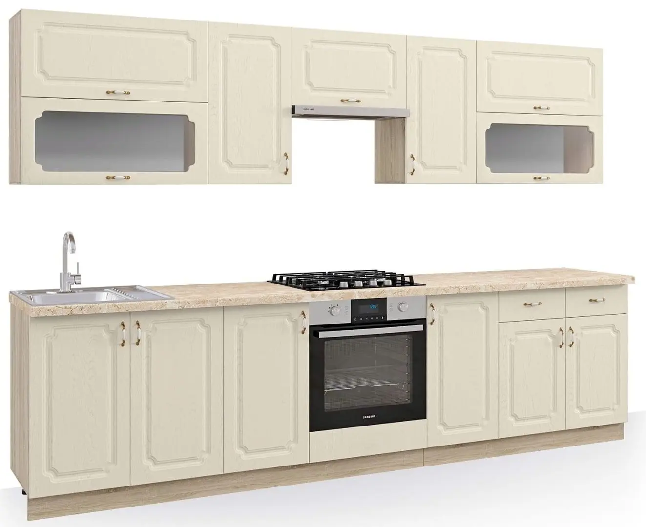 Bucatarie Ideal Mobila Dina 3.0m (Cream) - 2