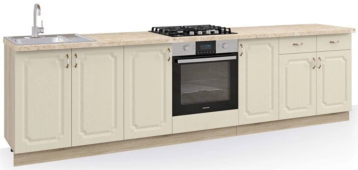 Bucatarie Ideal Mobila Dina 3.0m (Cream) - 4