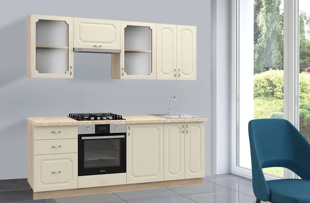 Bucatarie Ideal Mobila Dona 2.0m (Cream)