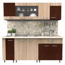 Bucatarie Ideal Mobila Elena 2.0m (Wenge/Sonoma Oak) Thumb