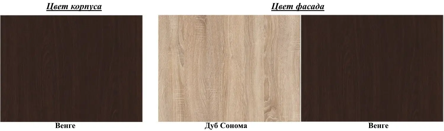 Bucatarie Ideal Mobila Elena 2.0m (Wenge/Sonoma Oak) - 3