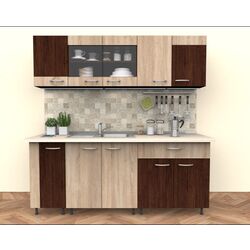 Кухня Ideal Mobila Elena 2.0м (Wenge/Sonoma Oak)