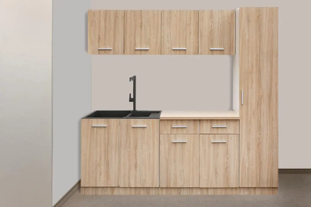 Bucatarie Ideal Mobila Eliza 2.0m (Sonoma Oak/White)