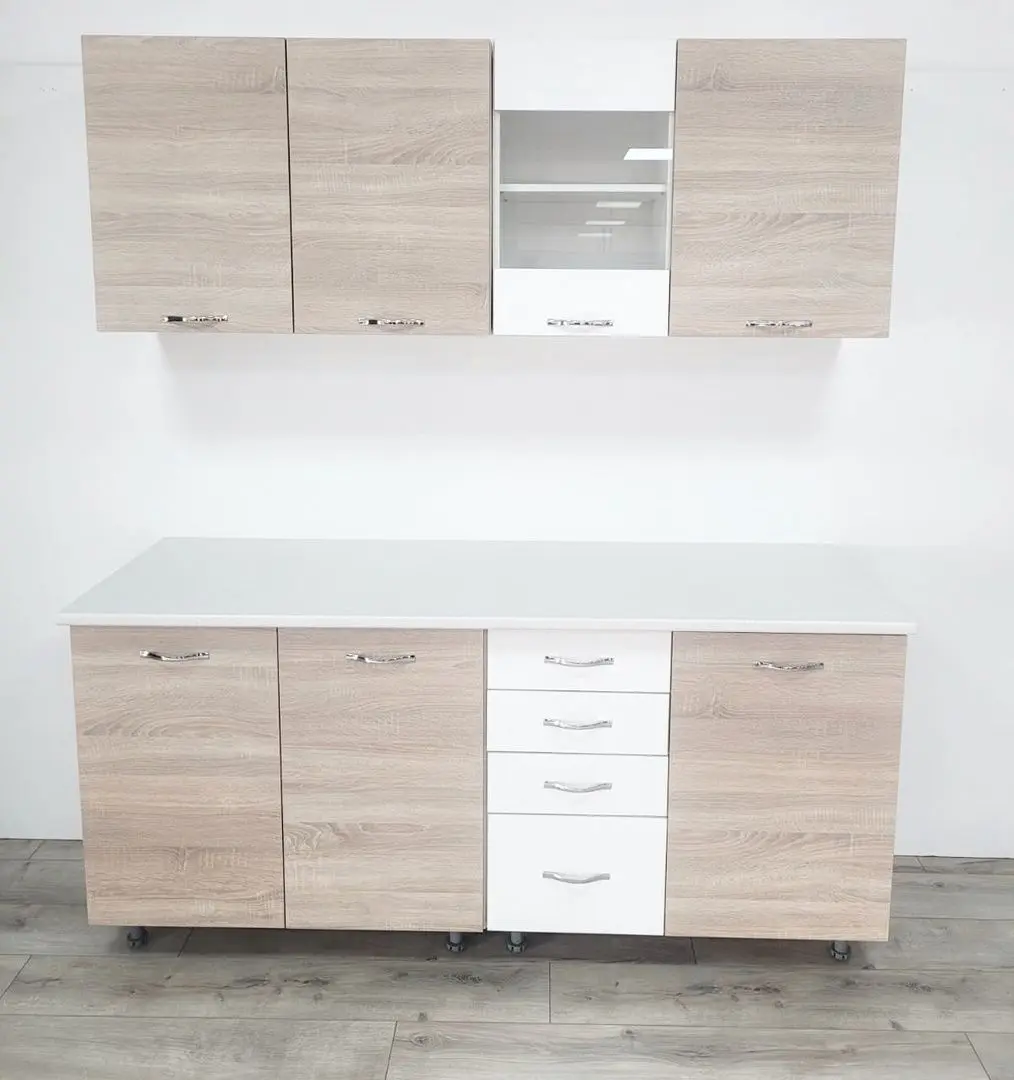 Bucatarie Ideal Mobila Ioana 1.8m (Sonoma Oak/White)