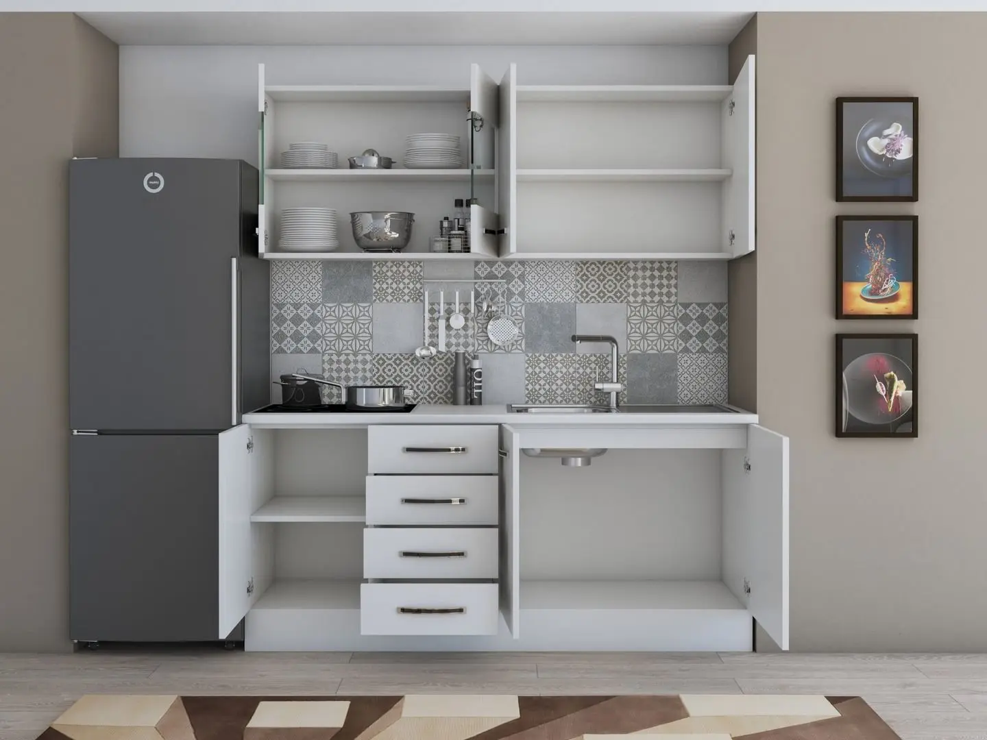 Кухня Ideal Mobila Karina 1.8м (White) - 4