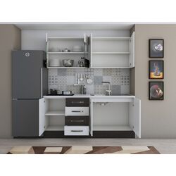 Кухня Ideal Mobila Karina 1.8м (White/Wenge) Thumb