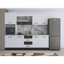 Bucatarie Ideal Mobila Karina 2.2m (White/Wenge)