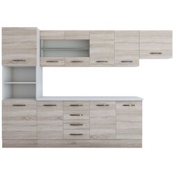 Bucatarie Ideal Mobila Karina 2.8m (Sonoma Oak/White) Thumb