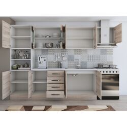 Bucatarie Ideal Mobila Karina 2.8m (Sonoma Oak/White) Thumb