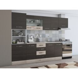 Bucatarie Ideal Mobila Karina 2.8m (Wenge/Sonoma Oak/White) Thumb