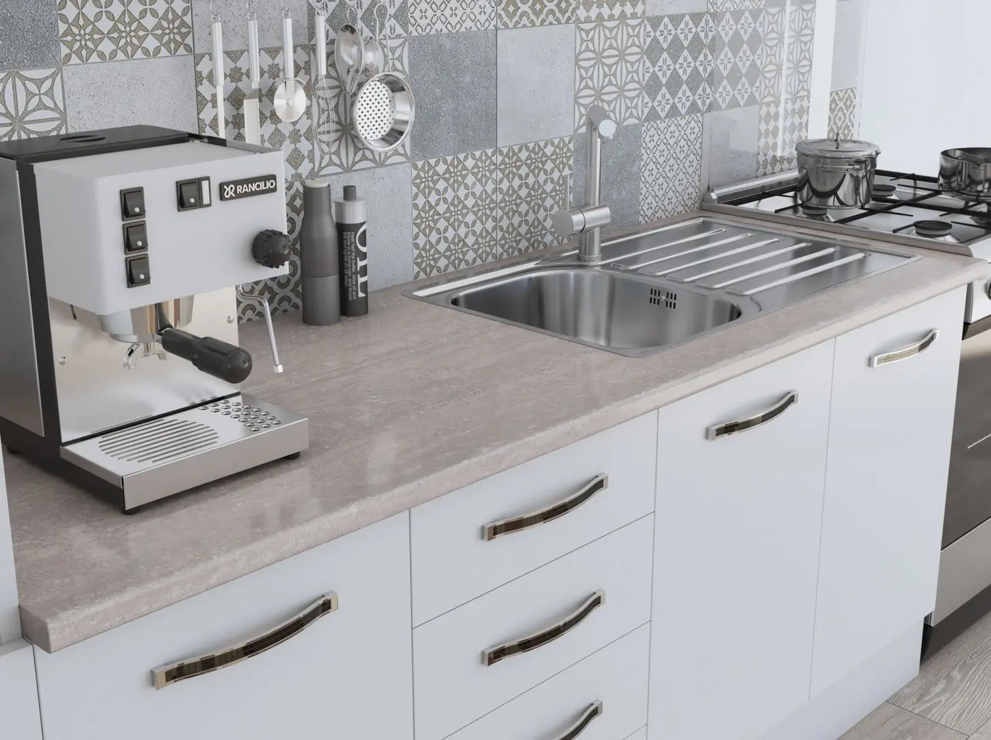 Кухня Ideal Mobila Karina 2.8м (White) - 3