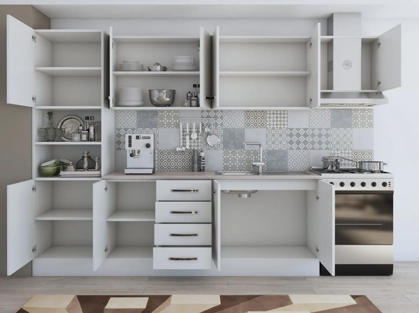 Кухня Ideal Mobila Karina 2.8м (White) - 4