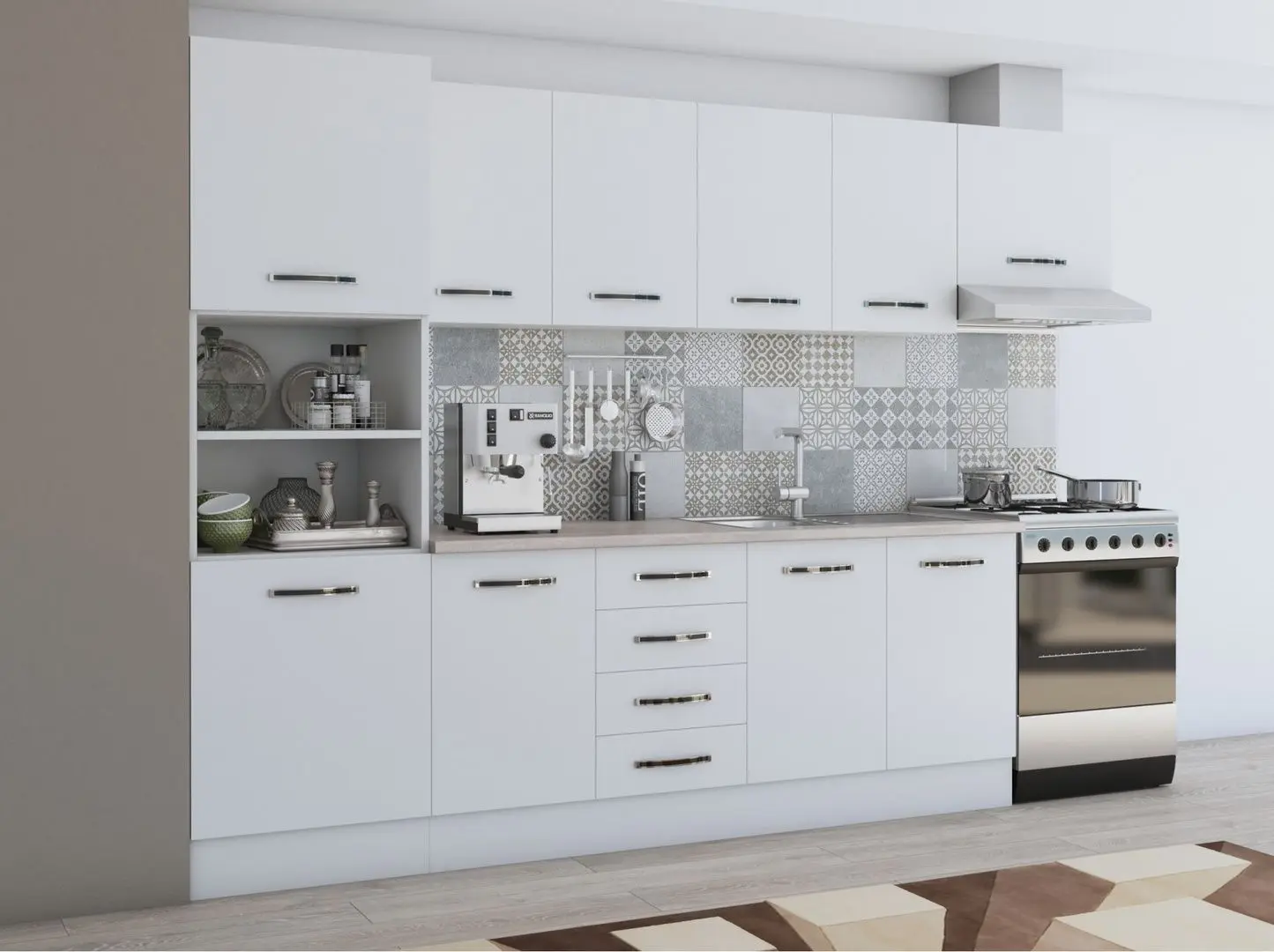 Кухня Ideal Mobila Karina 2.8м (White) - 5