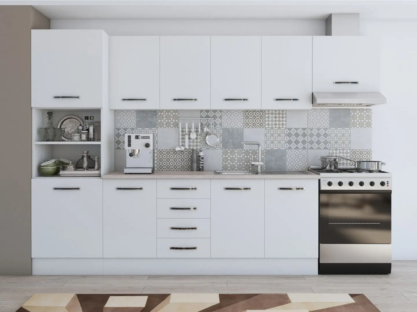 Кухня Ideal Mobila Karina 2.8м (White)