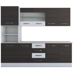 Кухня Ideal Mobila Karina C379 2.2м (Wenge/White) Thumb