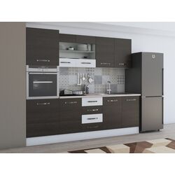 Кухня Ideal Mobila Karina C379 2.2м (Wenge/White) Thumb