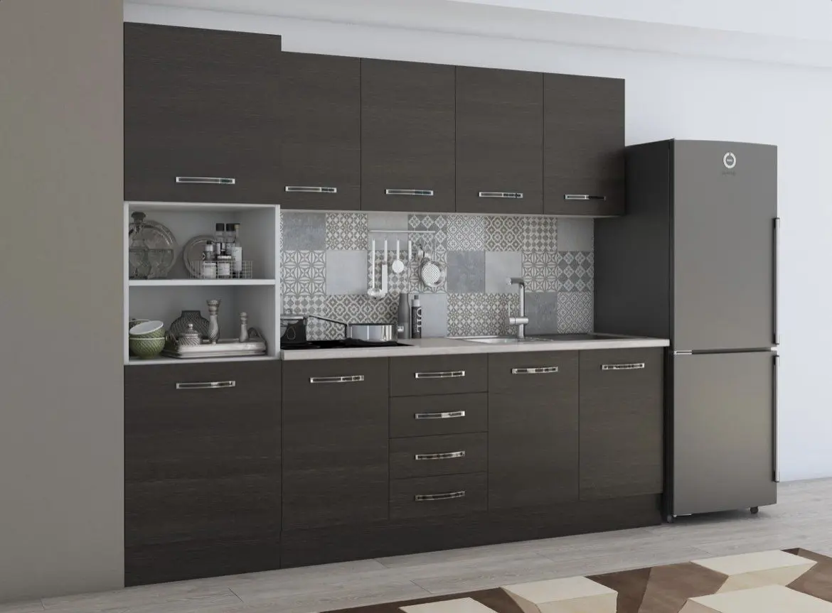 Кухня Ideal Mobila Karina C380 2.2м (Wenge/White) - 3