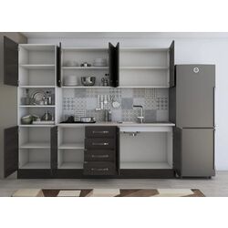 Кухня Ideal Mobila Karina C380 2.2м (Wenge/White) Thumb