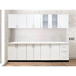 Bucatarie Ideal Mobila Lana 2.6m (White/Wenge)