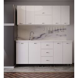 Bucatarie Ideal Mobila Lily 1.8m (White)