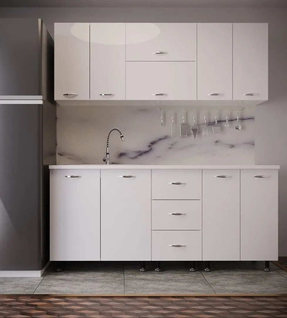 Bucatarie Ideal Mobila Lily 1.8m (White)