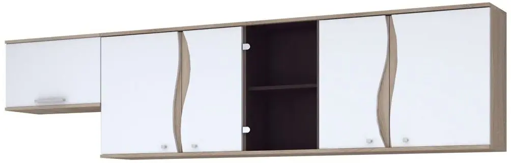 Bucatarie Ideal Mobila Lorena 2.6m (Sonoma Oak/White)