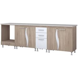 Bucatarie Ideal Mobila Lorena 2.6m (Sonoma Oak/White) Thumb