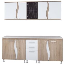 Кухня Ideal Mobila Lorena 2м (Sonoma Oak/White) Thumb