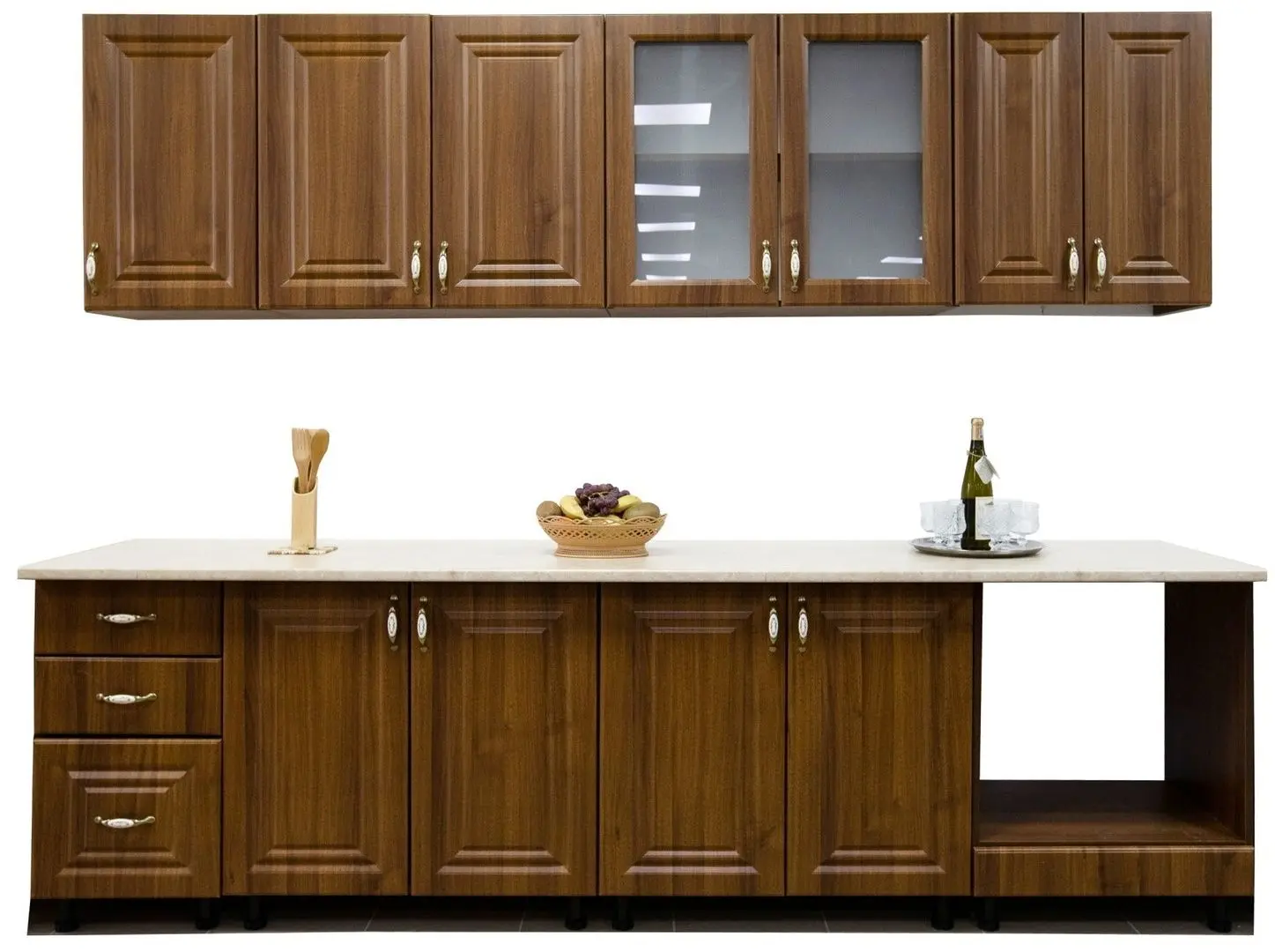 Кухня Ideal Mobila Lux 2.6м (Havana Walnut) - 2