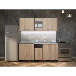 Кухня Ideal Mobila Magda 2.0м (Sonoma Oak/Wenge)