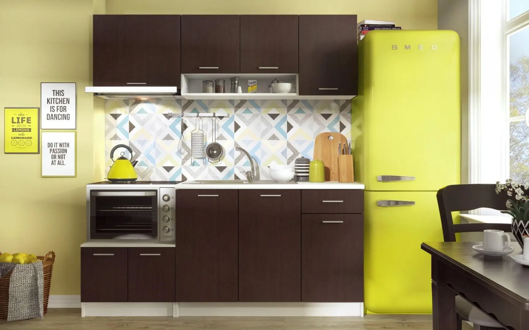 Кухня Ideal Mobila Melissa 1.8м (White/Wenge)