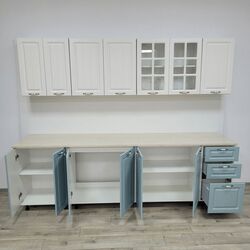 Bucatarie Ideal Mobila Modena 46578-144 2.6m (White/Blue) Thumb