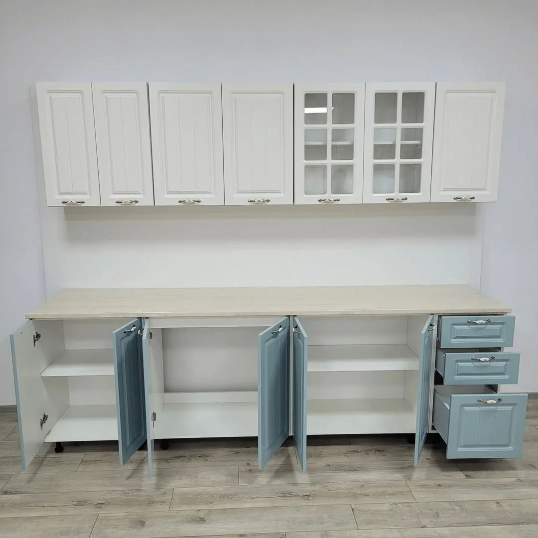 Bucatarie Ideal Mobila Modena 46578-144 2.6m (White/Blue) - 3