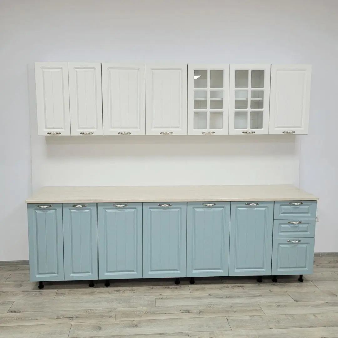 Bucatarie Ideal Mobila Modena 46578-144 2.6m (White/Blue)