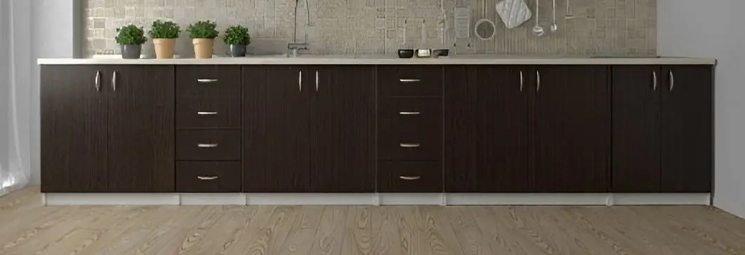 Кухня Ideal Mobila Nataly 3.8м (Wenge/White) - 3