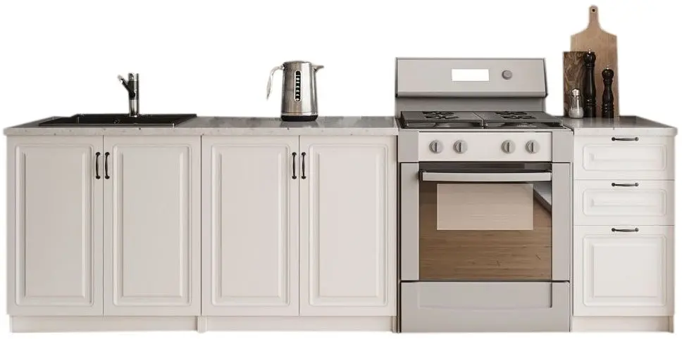 Bucatarie Ideal Mobila Paris 2.0m (White)