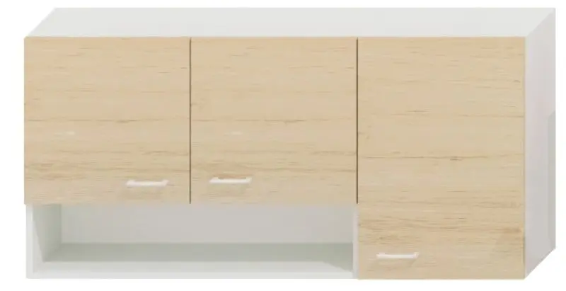 Bucatarie Ideal Mobila Paula 1.2m (White/Sonoma Oak)