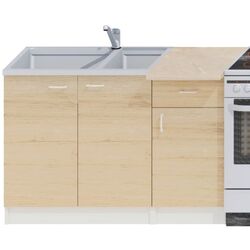 Bucatarie Ideal Mobila Paula 1.2m (White/Sonoma Oak) Thumb