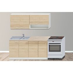 Кухня Ideal Mobila Paula 1.6м (White/Sonoma Oak)