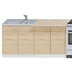 Кухня Ideal Mobila Paula 1.6м (White/Sonoma Oak) Thumb