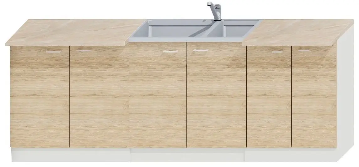 Кухня Ideal Mobila Paula 2.2м (White/Sonoma Oak) - 2